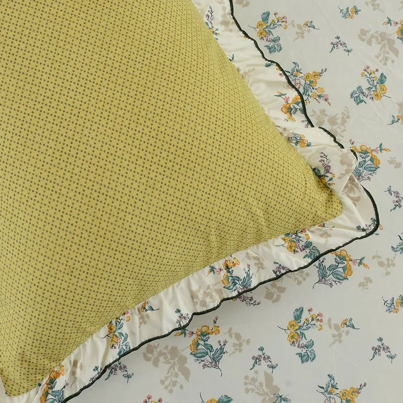 Golden Grove Frill Micro Fiber Bedsheet - 150 GSM media 4