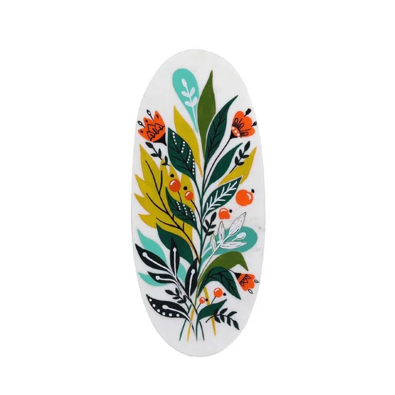 Gardenia Glam Printed Marble Wall Accent media 3