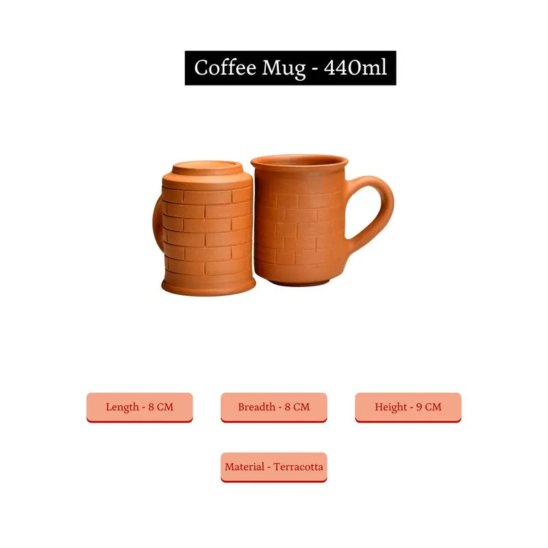 Sienna Terracotta Coffee Mug (440 mL Each) - Set Of Two media 9