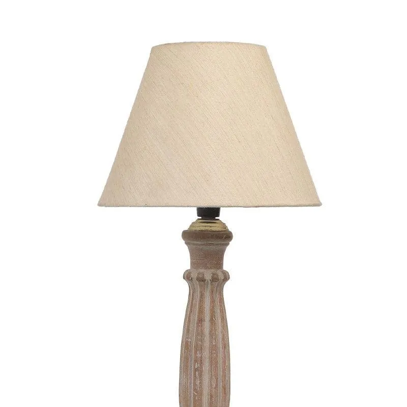 Chanley Magni Fabric Table Lamp - White media 4