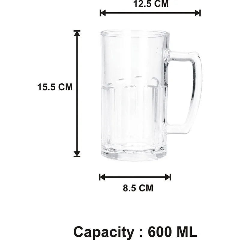 Lukyan Beer Mug (600 ML) - Set Of Six media 5