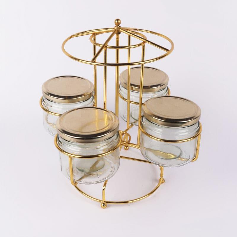 Merry Go Round Dry Fruit Container With Stand (350 mL Each)  - Five Piece Set media 3