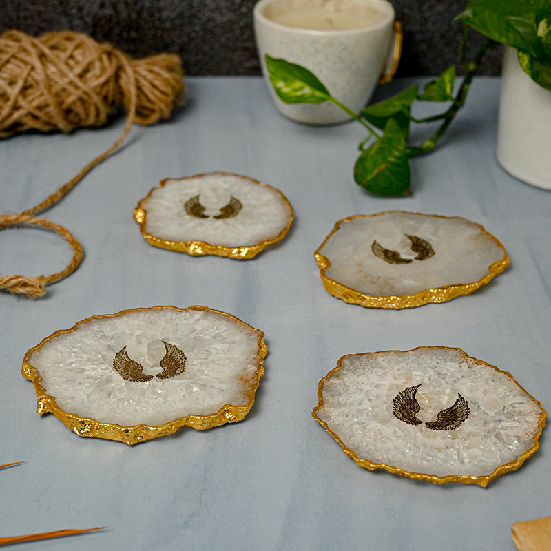 Crystal Agate Coaster - Set Of Four