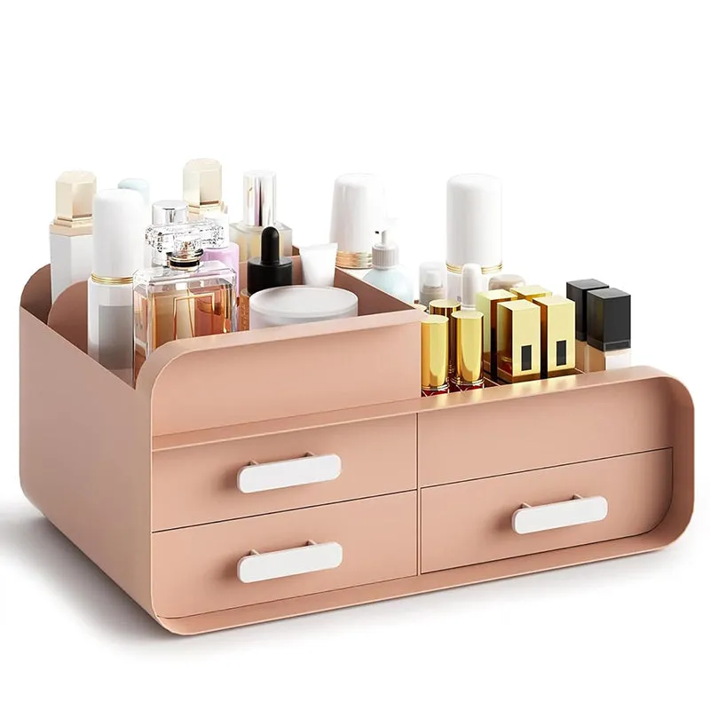 The Stash Bash Plastic Cosmetic Organiser - Pink media 3