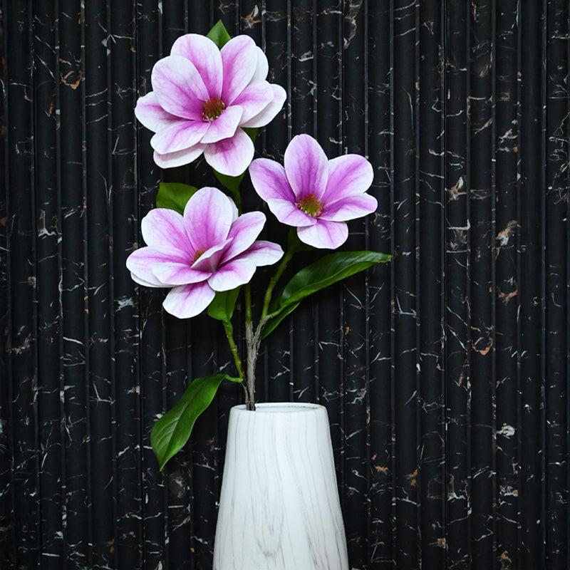 Artificial Magnolia Flower Stick - Purple media 5