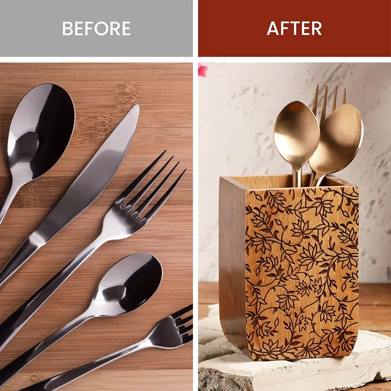 Sora Wood Cutlery Holder media 7