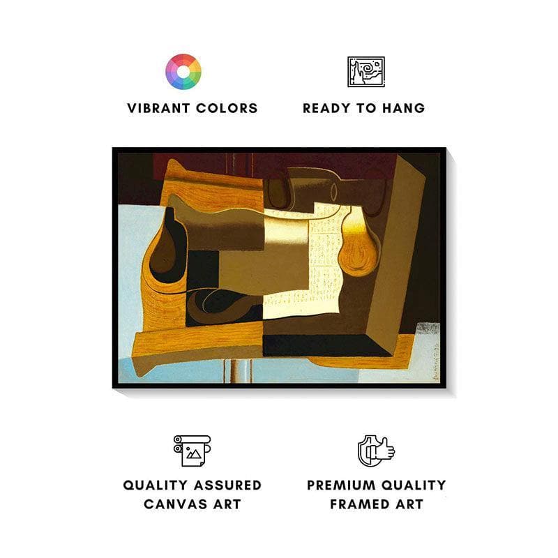 Le Broc Canvas Painting By Juan Gris - Black Frame media 3