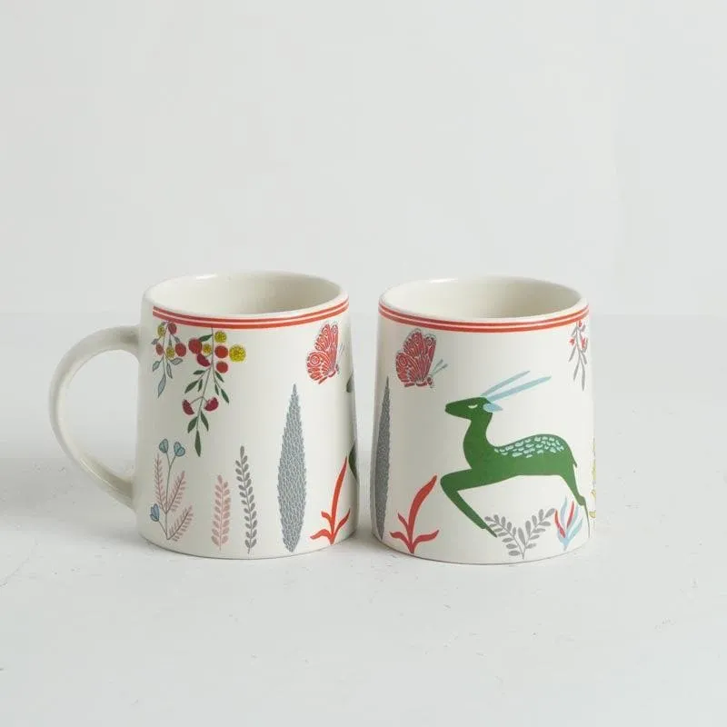 Botanica Ceramic Coffee Mug (300 mL Each) - Set of Two media 5