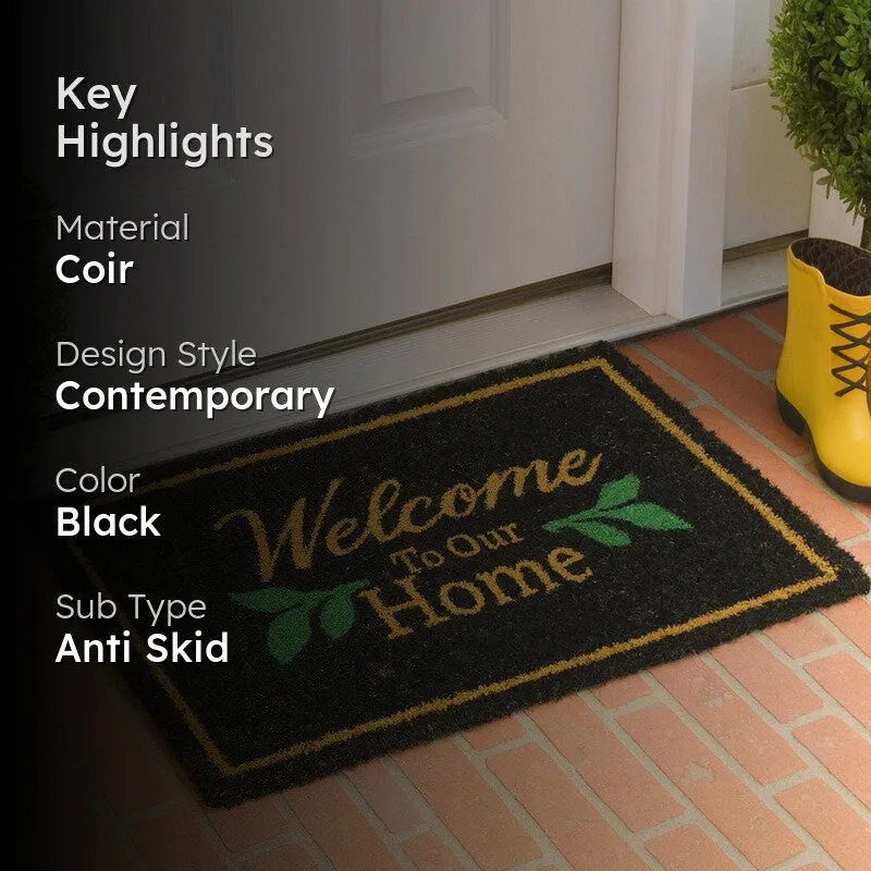 Welcome Home Coir Door Mats - Black media 2