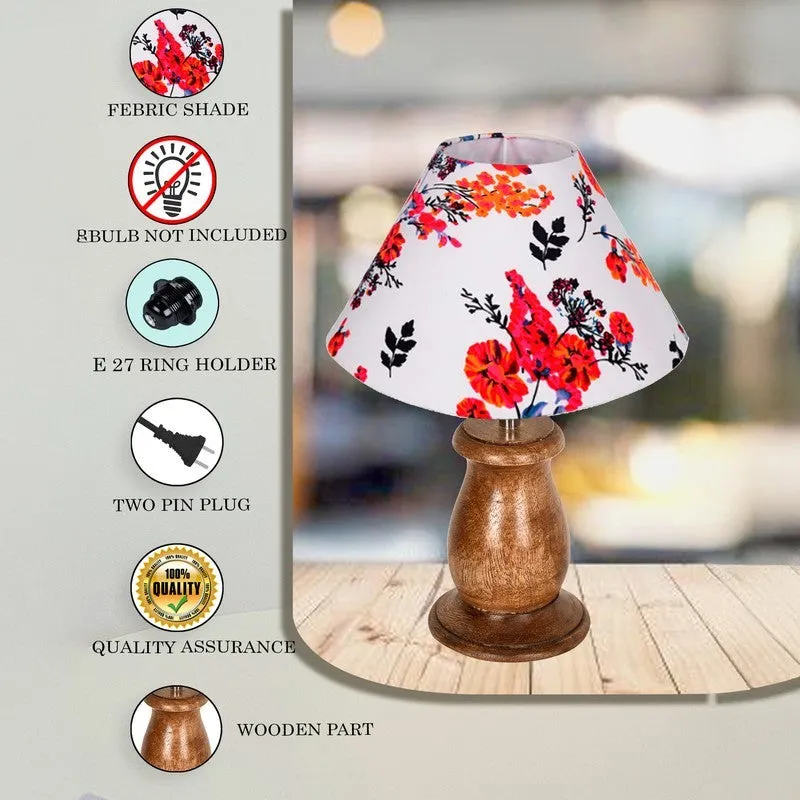 LumiCharm Decorative Wooden Table Lamp - Multicolor media 6