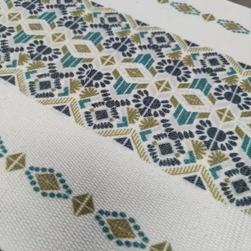 Shynix Tasseled Cotton Table Runner media 8