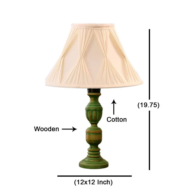 Arvello Vela Wooden Table Lamp - Ivory media 8