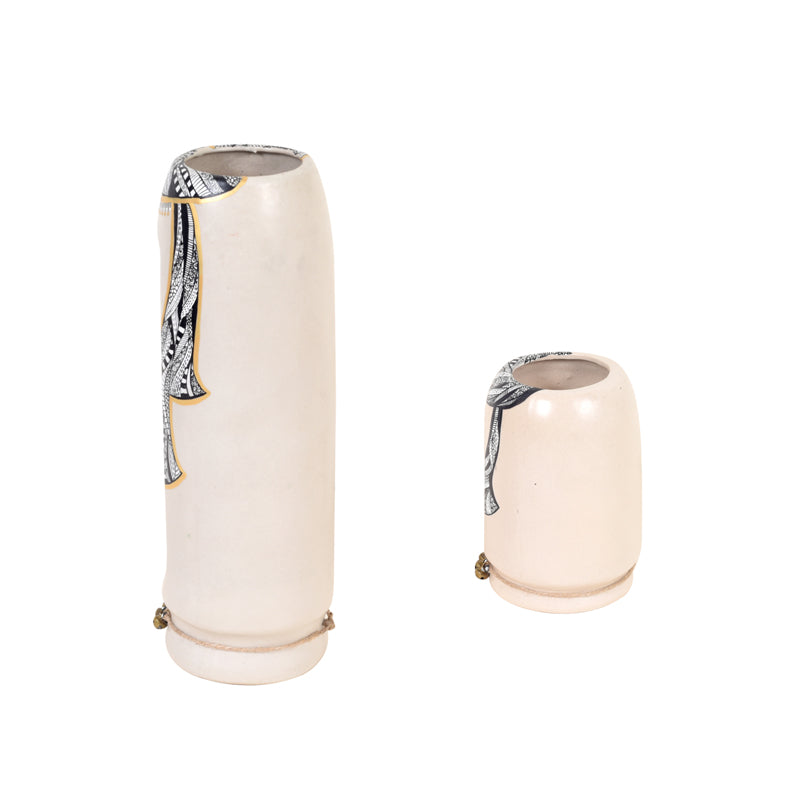 Ilasia Tribal Vase (White) - Set Of Two media 5