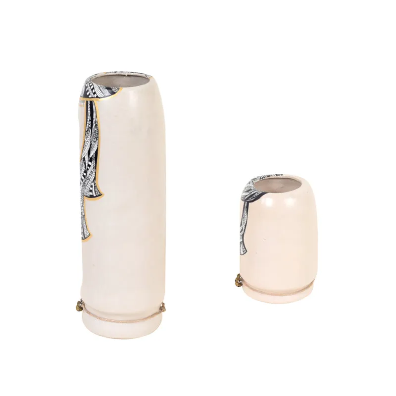 Ilasia Tribal Vase (White) - Set Of Two media 5