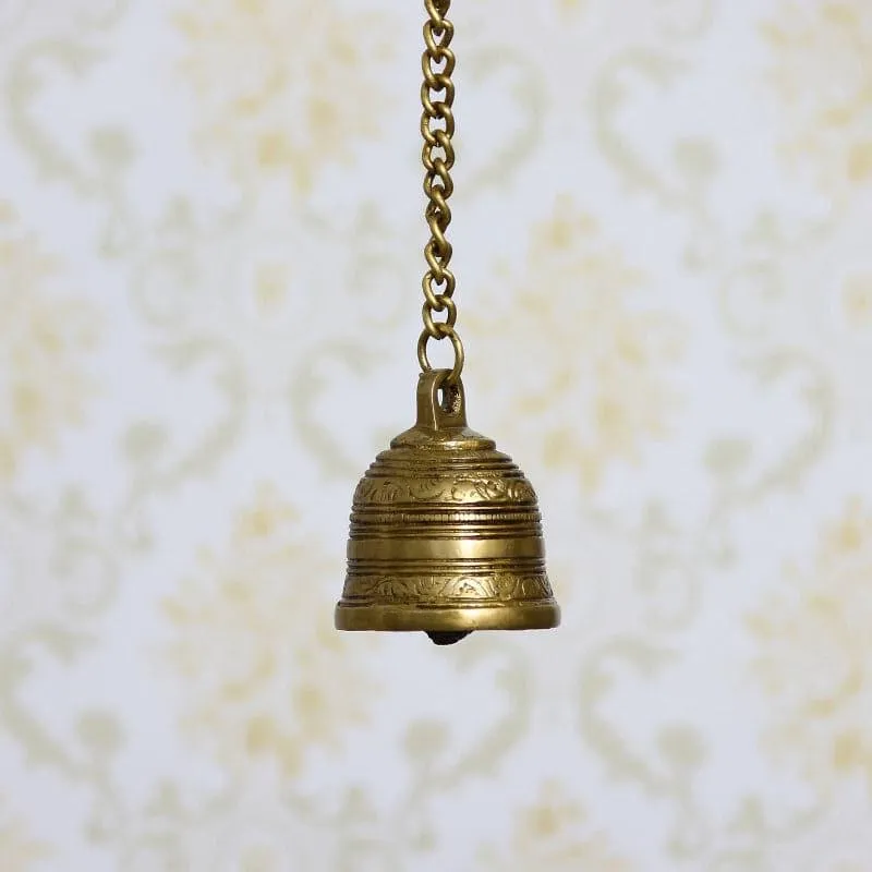 Arunya Brass Hanging Bell media 1