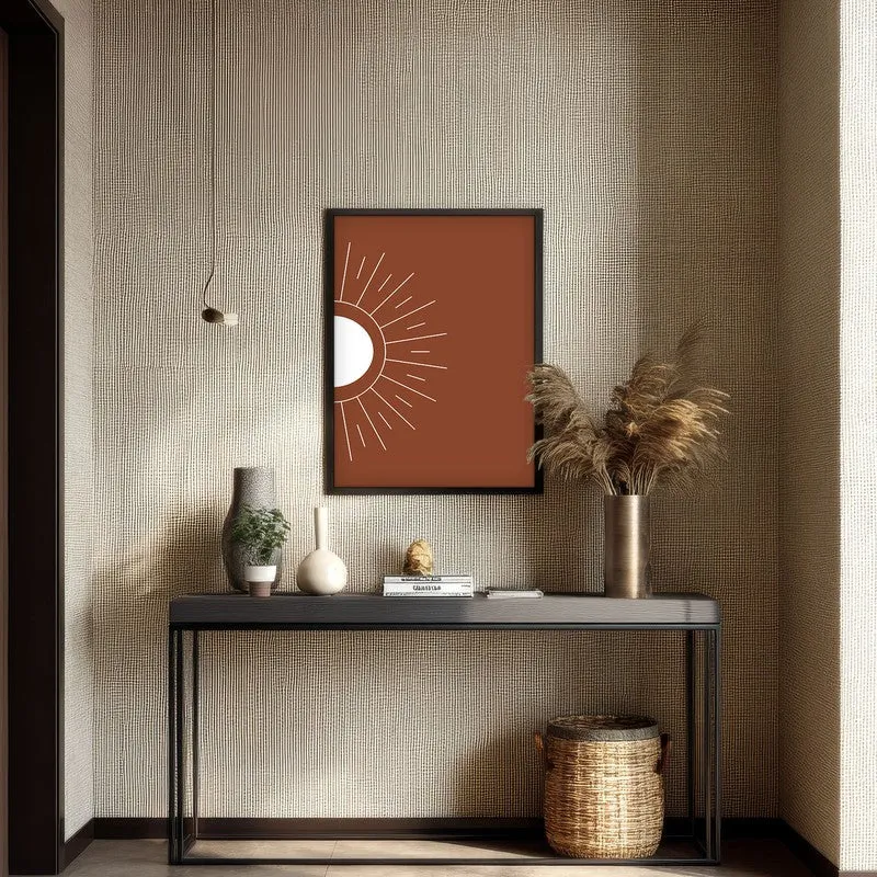 Primal Glow Canvas Wall Painting With Black Frame media 4