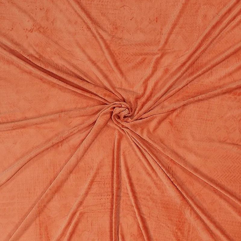 Monte Carlo MuseWeave Bedsheet (Orange) - 280 GSM media 5