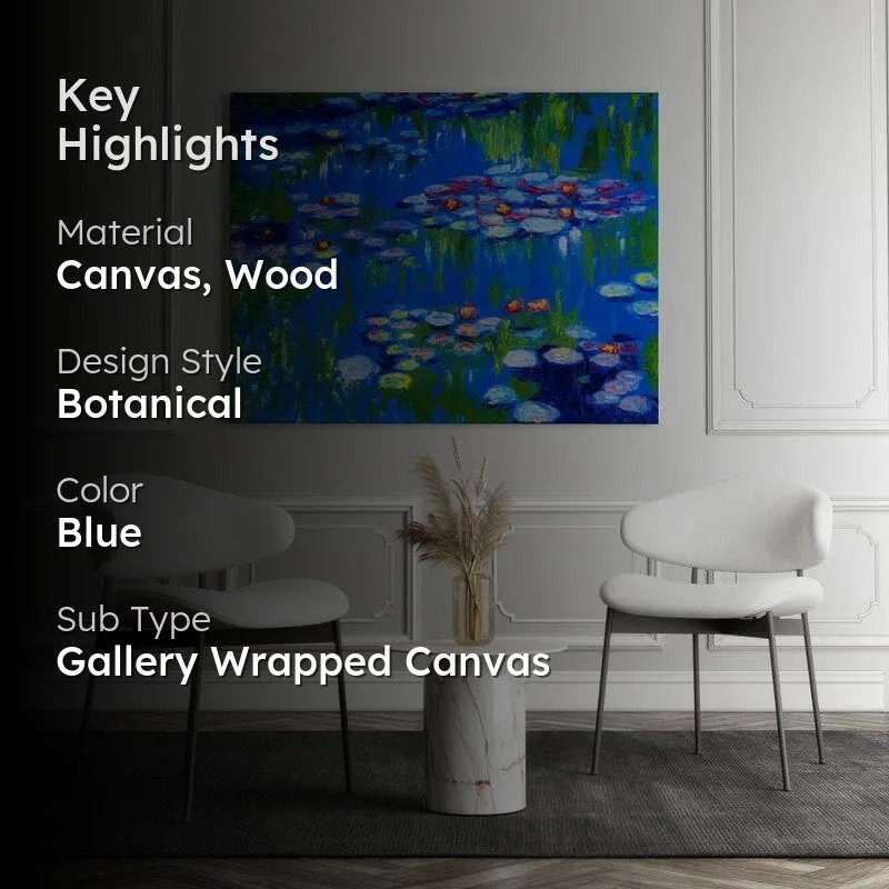 Waterlillies Canvas Wall Painting - Gallery Wrap media 2