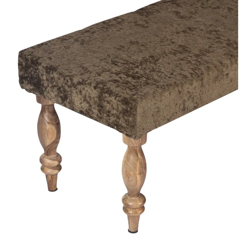 Alvino Sheesham Wooden Bench with Stools (Green) - Three Piece Set media 6