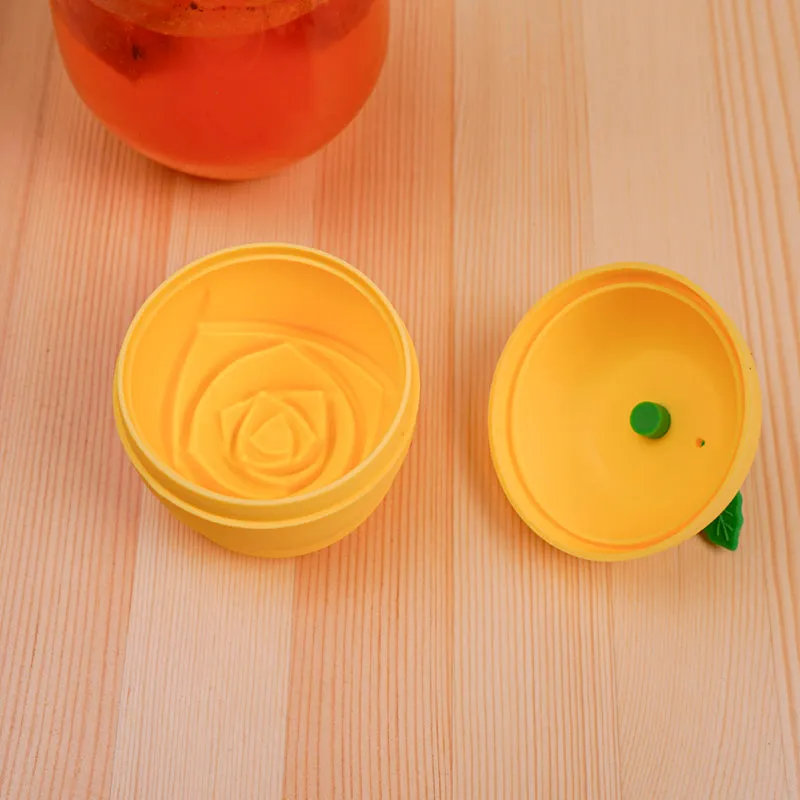 Rose Silicone Ice Mould - Yellow media 1