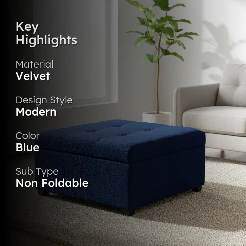 Uvaro Comelo Ottoman - Blue media 2
