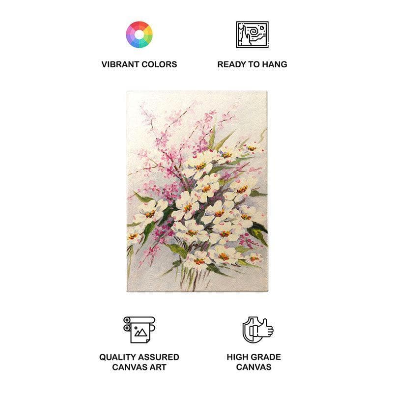 Flowers Bouquet Canvas Wall Painting - Gallery Wrap media 4