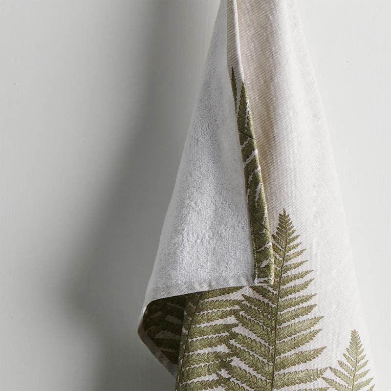 Fern Touch Bamboo Terry Hand Towel - Set Of Two media 4