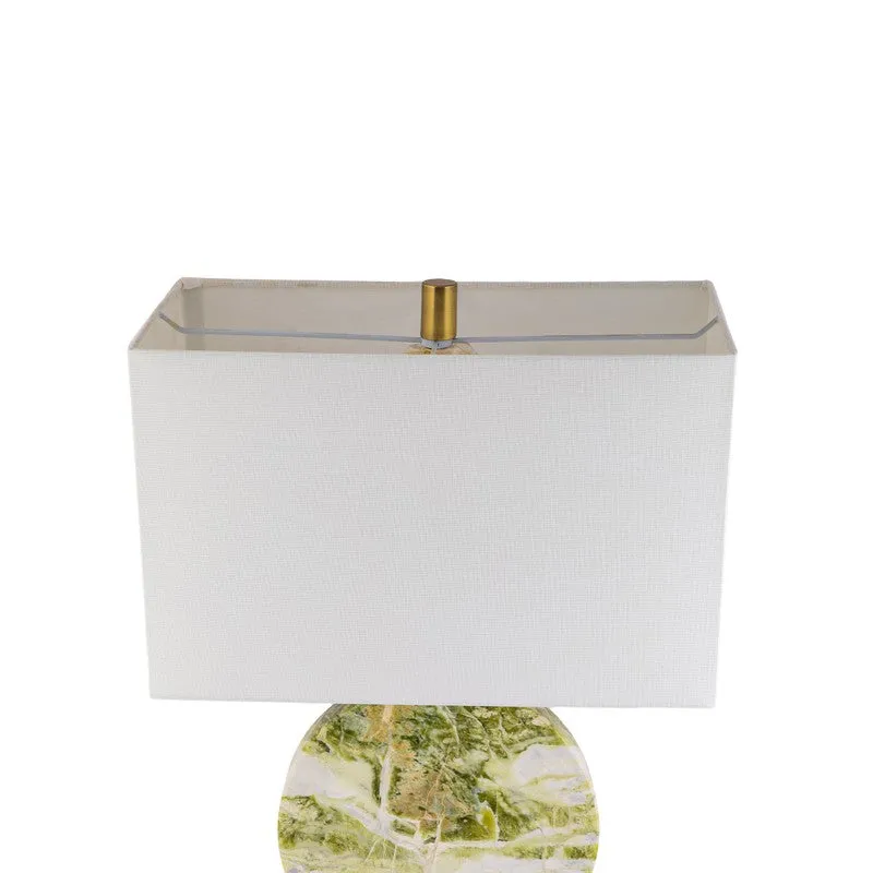 AarviDecor Marlow Classic Fabric Table Lamp - Green media 6