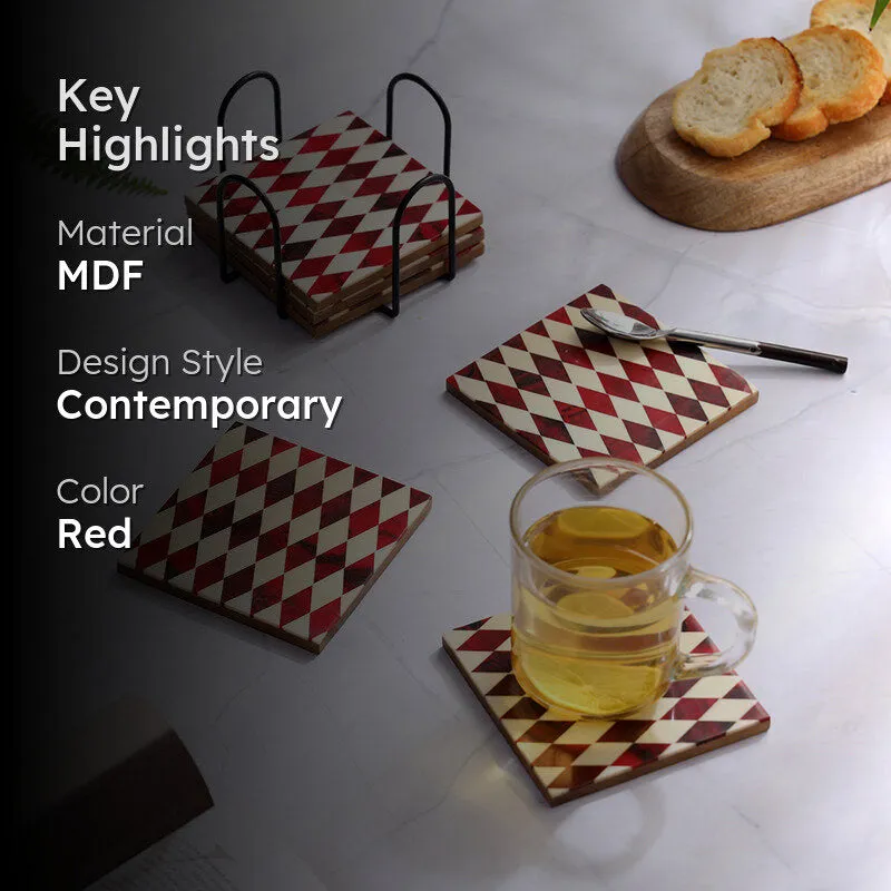 Graphis MDF Coaster - Seven Piece Set media 2