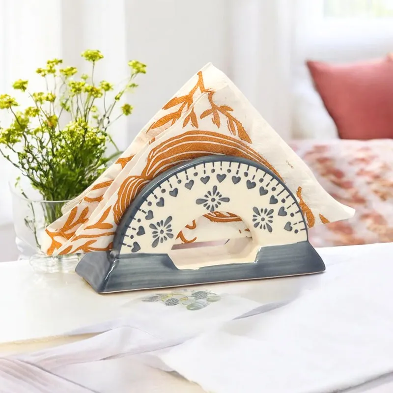 Ambar Ceramic Tissue Holder - Grey media 3