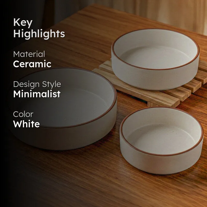 Salizo Ceramic Salad Bowl (700 mL,500 mL,350 mL) - Set Of Three media 2