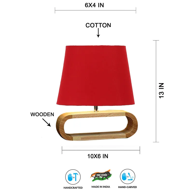 Cotin Curve Cotton Table Lamp - Red media 7