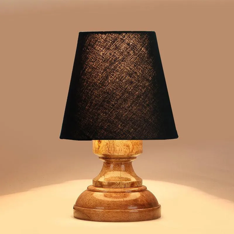 Harolda Fabric Table Lamp - Black,Brown media 3