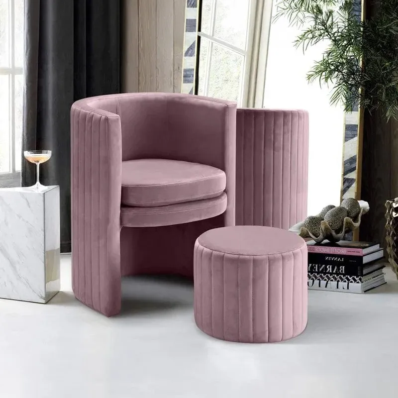 Arvella Neem Wood Accent Chair (Purple) - Two Piece Set media 5