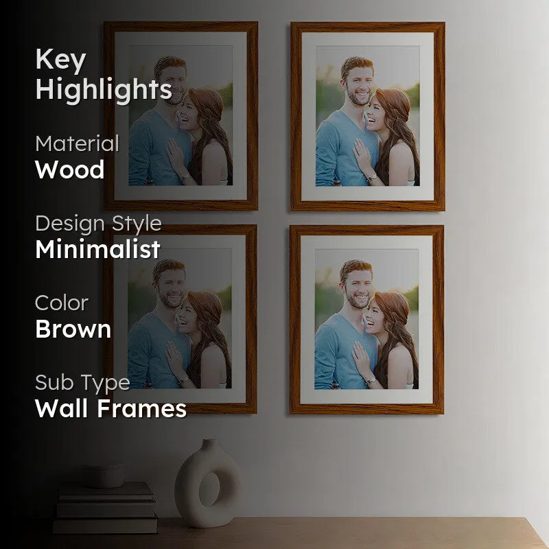 Timberline Air Photo Frame (Brown) - Set Of Four media 2