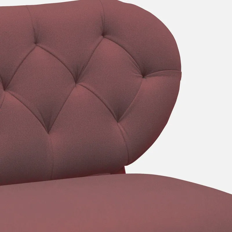 Racknest Rose Wood Accent Chair - Pink media 7