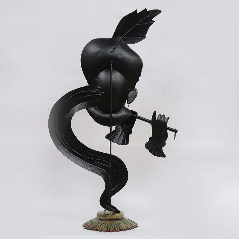 Divine Krishna with Flute Showpiece media 5