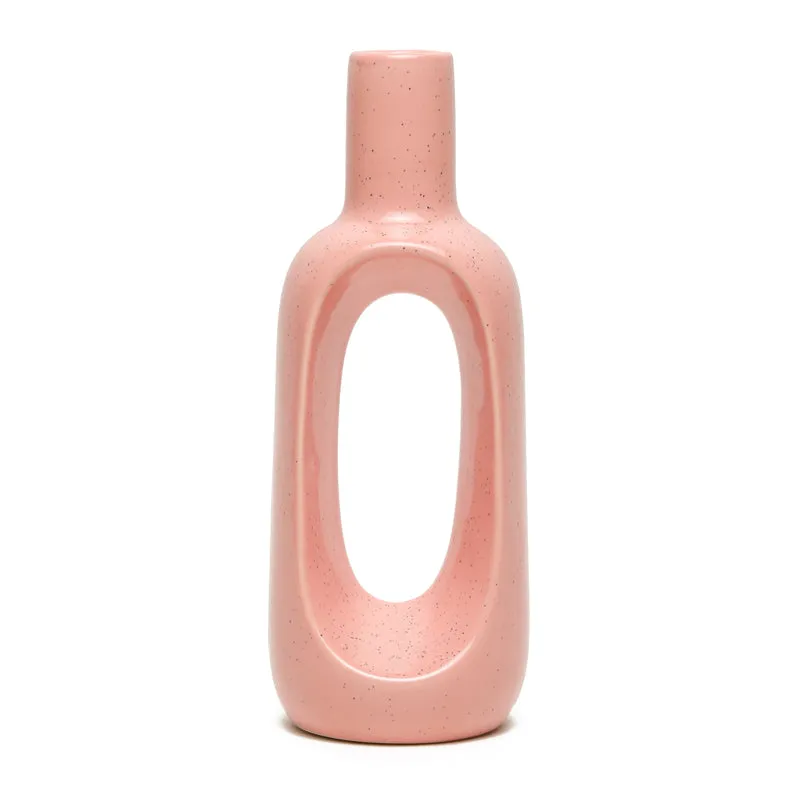 Concetta Ceramic Vase (Pink) - Set Of Two media 3