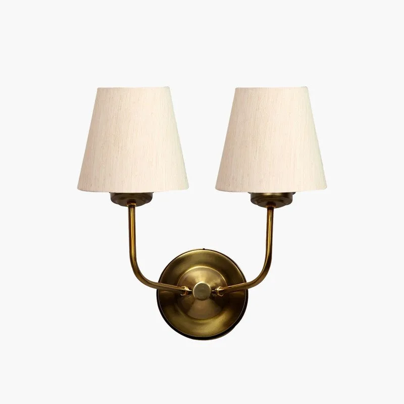 Lumoire Duo Cone Metal Wall Lamp - Beige media 5
