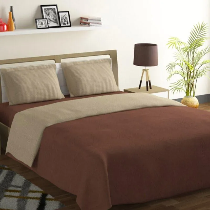 Swayam Sorcha Seal Cotton Bedsheet - 250 TC media 1