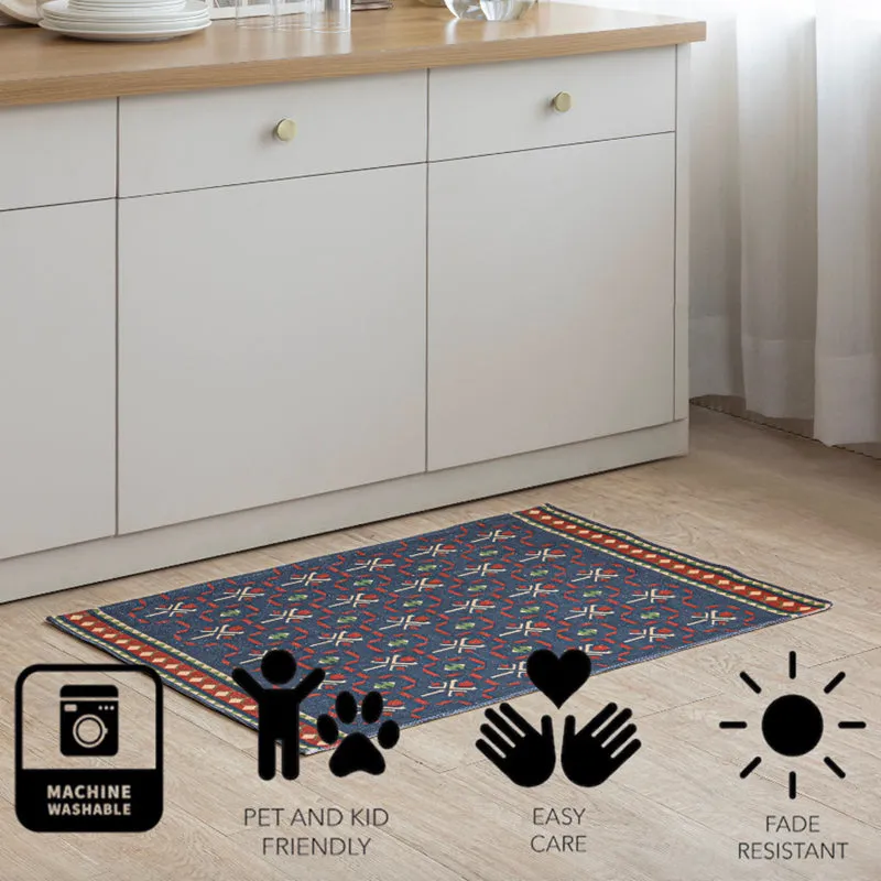 Auren Cotton Door Mats - Blue media 7