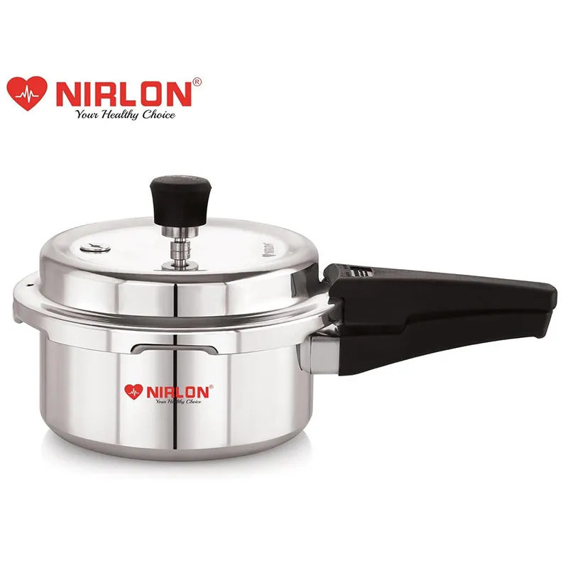 Nirlon Steel Pressure Cooker - 2000 mL/ 9 Inches media 7