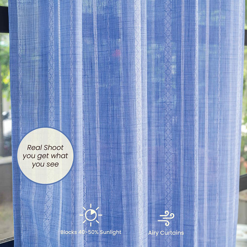 Urban Space Sigrid Curtain (Blue) - Set Of Two media 5