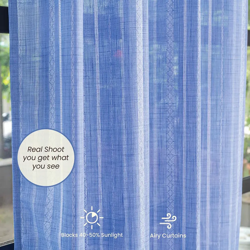 Urban Space Sigrid Curtain (Blue) - Set Of Two media 5