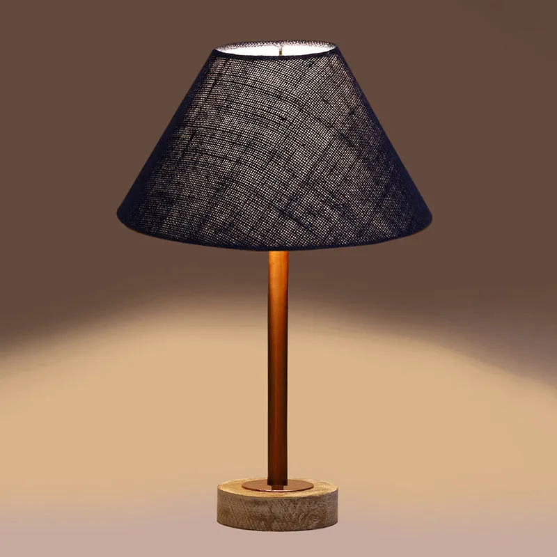 Sienna II Rodin Wooden Table Lamp - Blue,Copper,White media 6