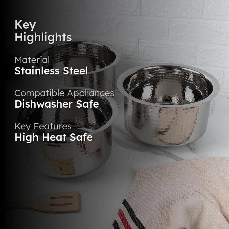 Drizzle Hammered Pot (4600 / 5600 / 6700 mL) - Set Of Three media 2