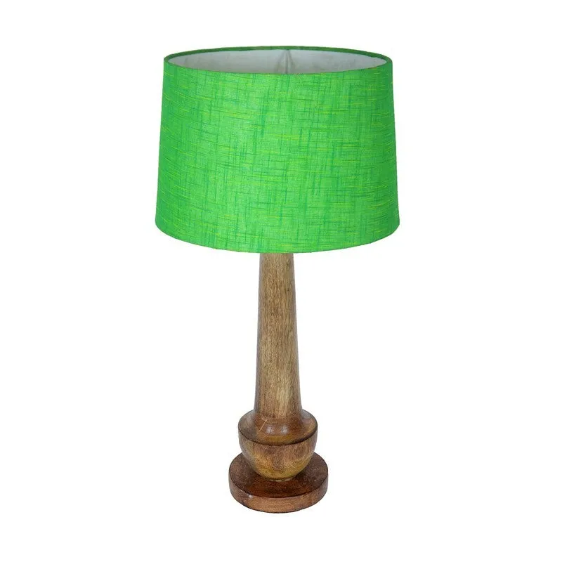 Lume Charm Wooden Table Lamp - Green media 4