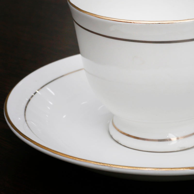 Luxury Bone China Tea Cup & Saucer Set (125 ML) 12-Piece Set media 5