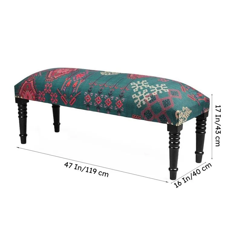 India Circus Sheesham Wood Enchanting Mirage Wooden Bench media 7
