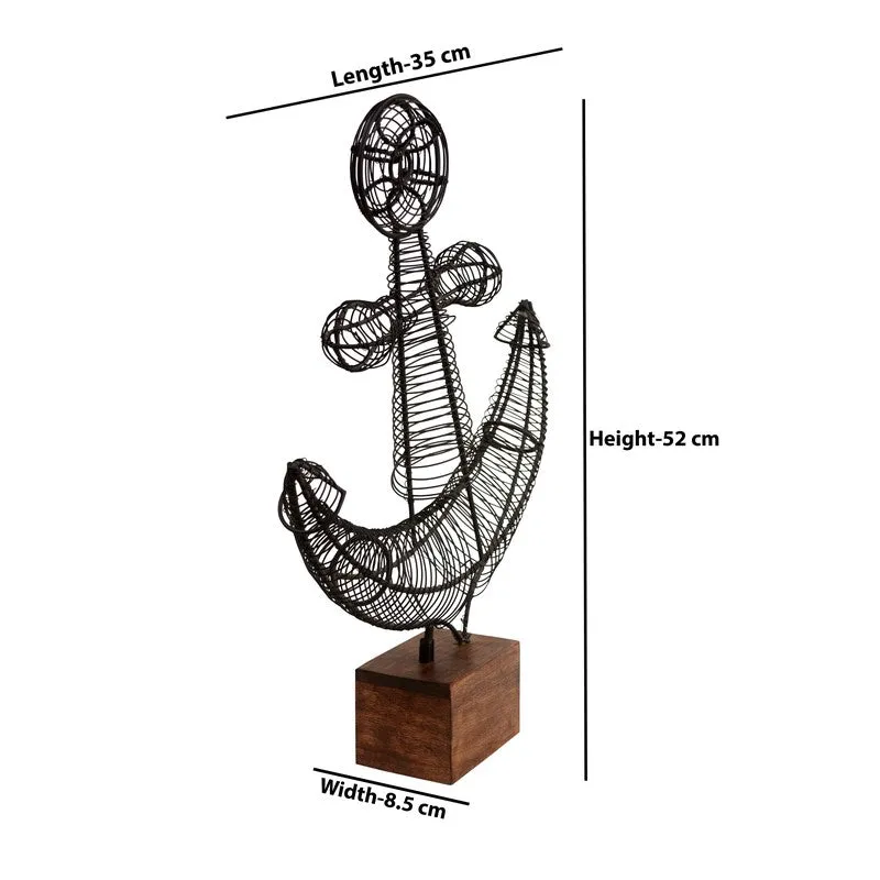 Mariners Anchor Black Showpiece media 6